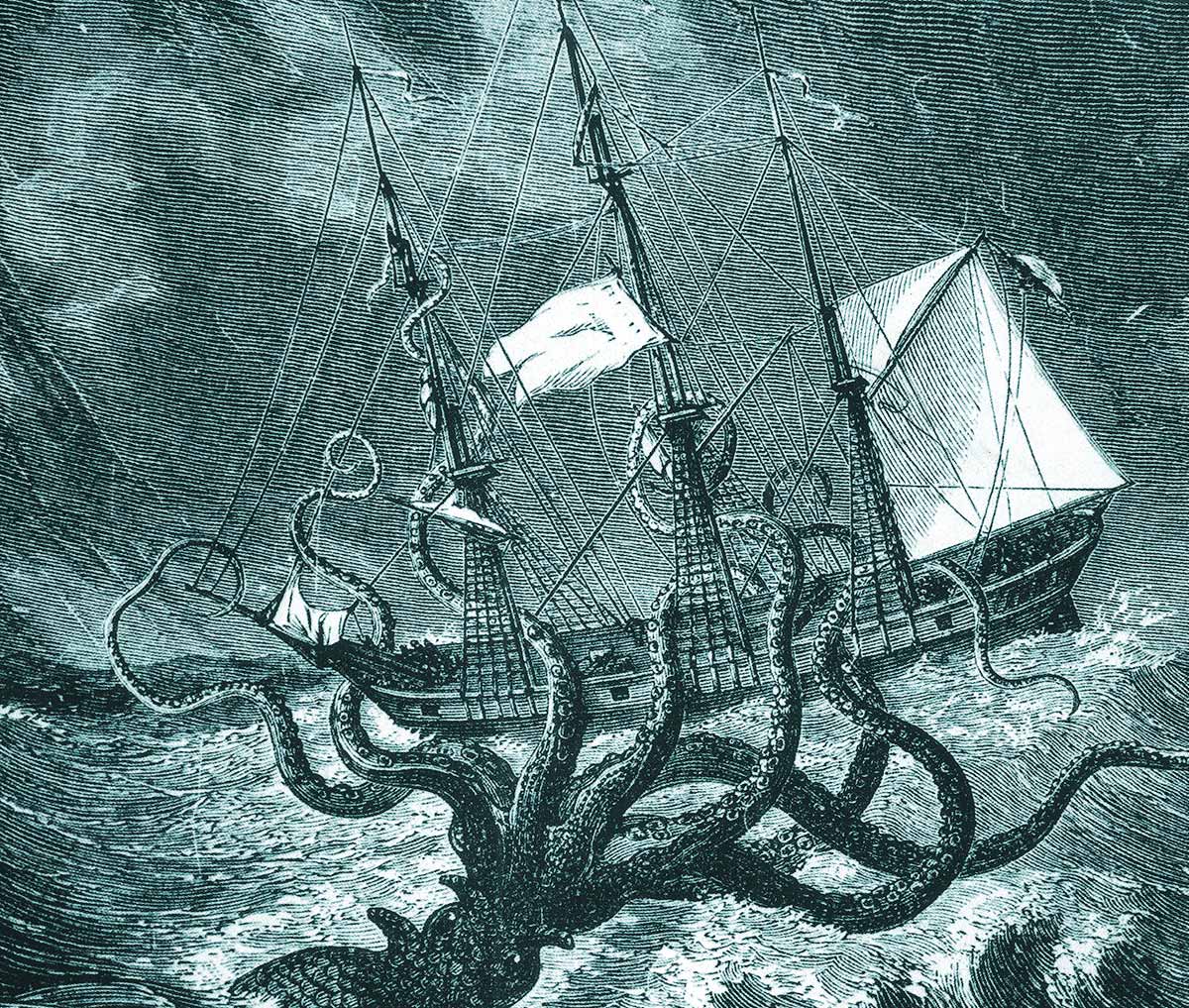 Xulio Verne - ilustración 20.000 leguas de viaxe submarina