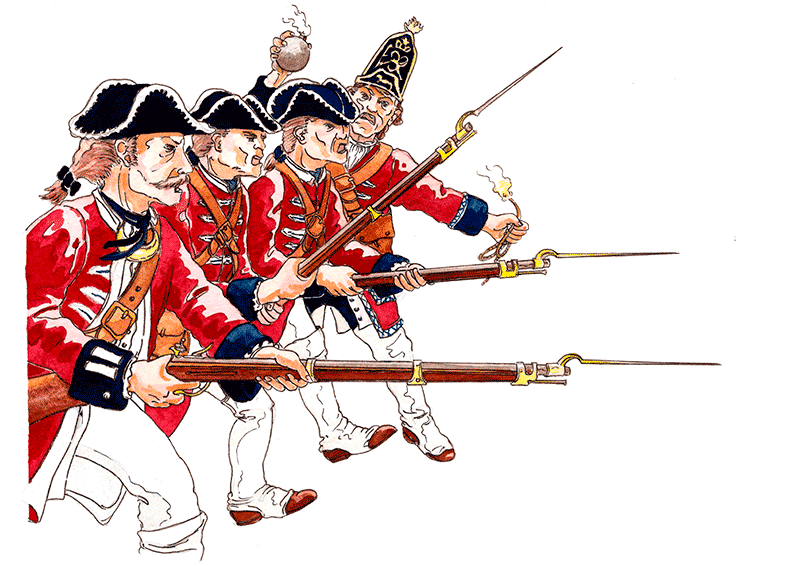 Ilustración soldados da Batalla de Rande